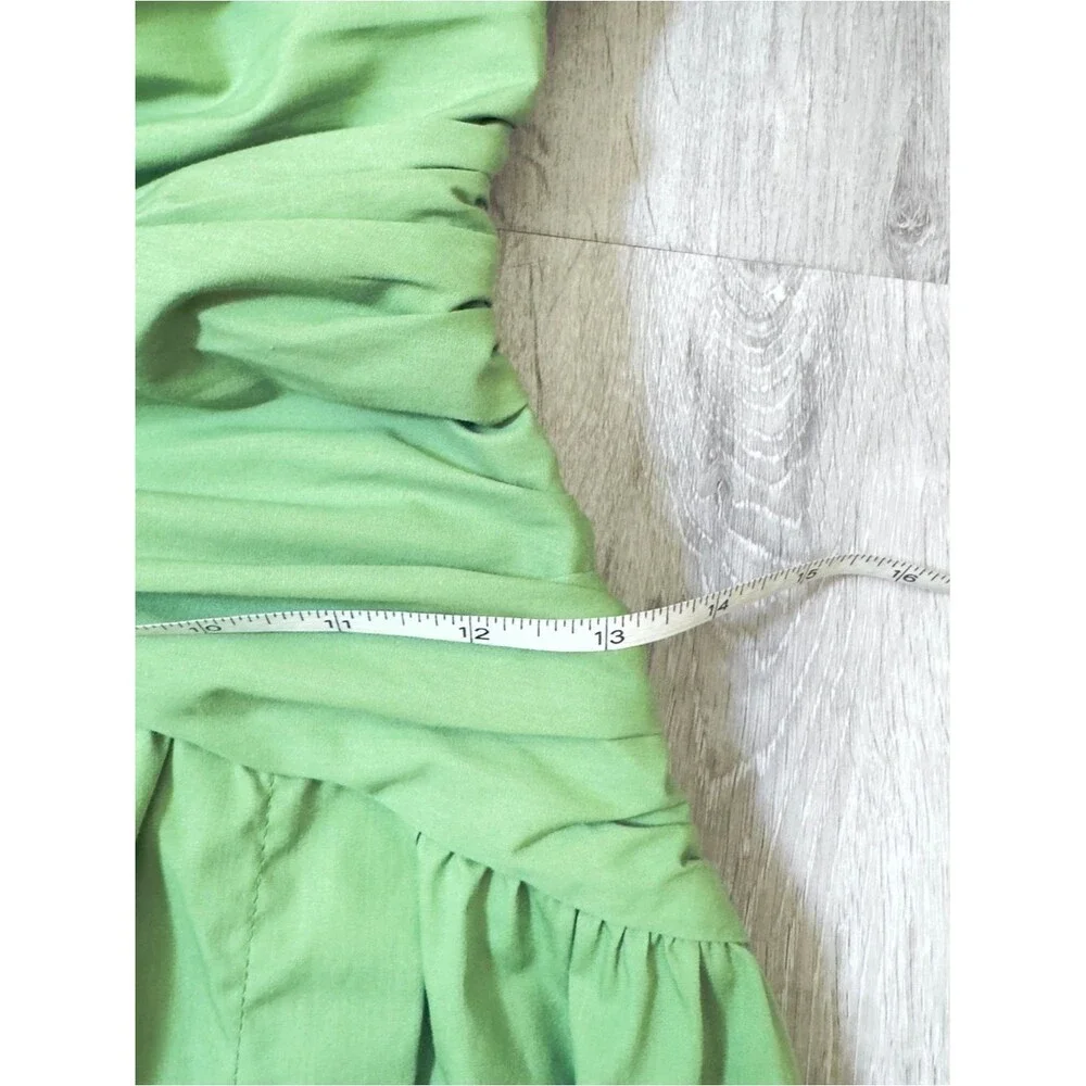 Abercrombie & Fitch NWOT Asymmetric One-Shoulder Green Maxi Pocket Dress
